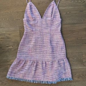 Lovers and Friends HEIDI Pink Tweed Mini dress!!  **NWT**!!